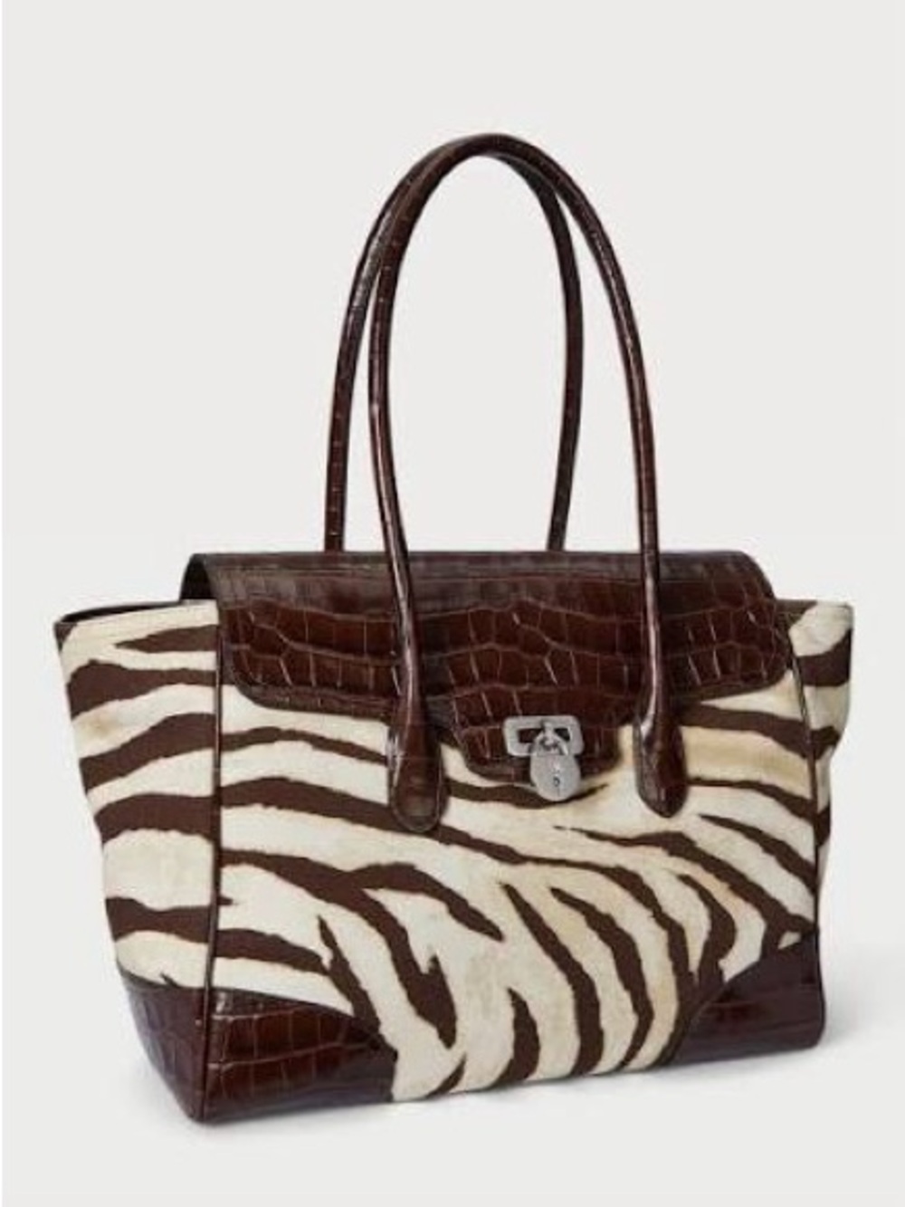 Lauren Ralph Lauren
Zebra-Print Canvas Extra Large Tanner Satchel - Picture 3 of 6